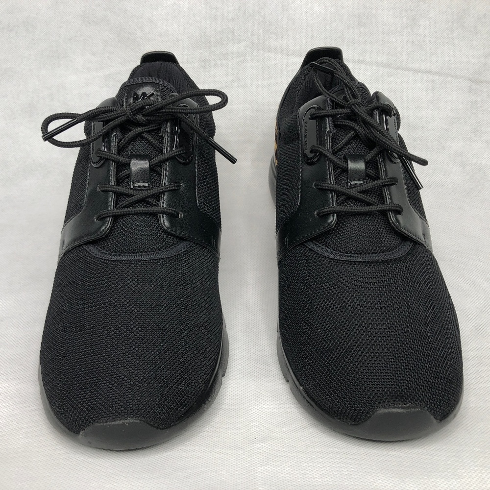 Michael KORS Women's BLACK Leopard Fashion Sneaker